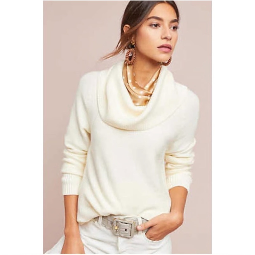 Anthropologie Moth Brenta Cowlneck Tunic Sweater, size M